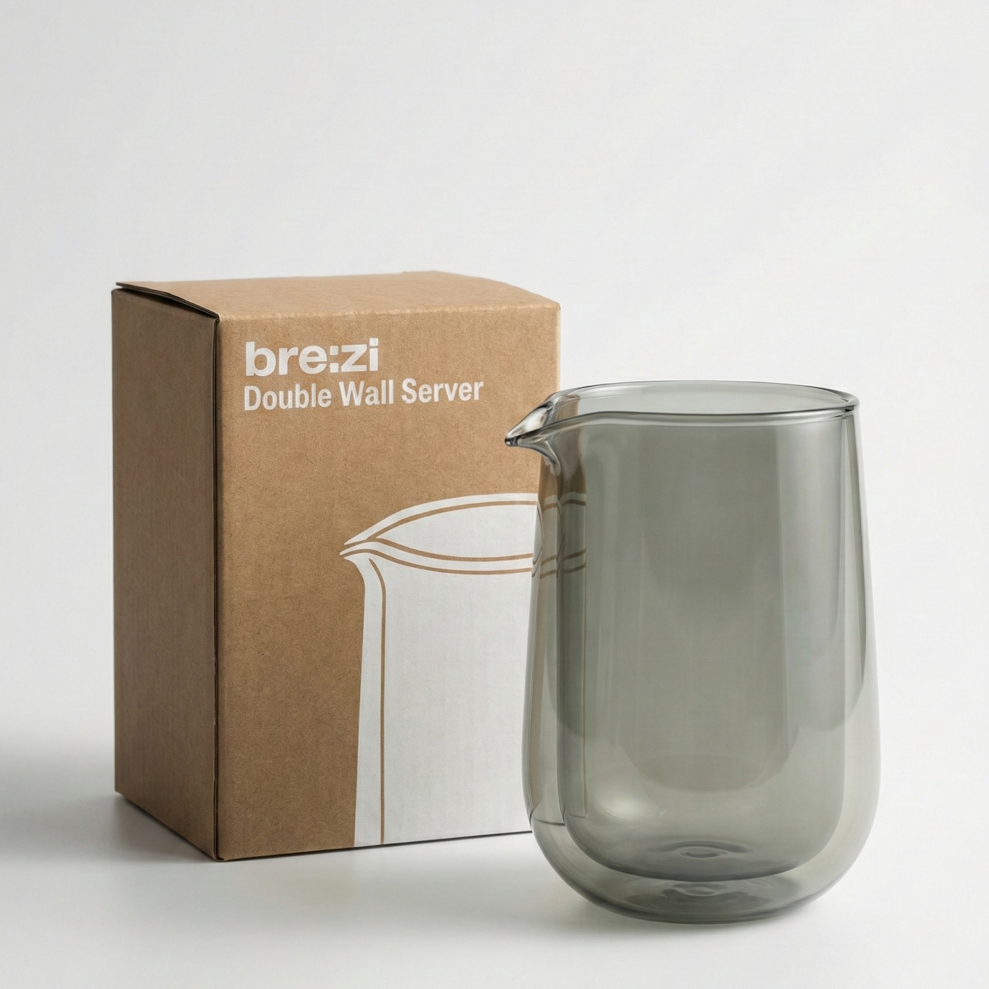 Brezi Double-Walled Glass Carafe 400 ml
